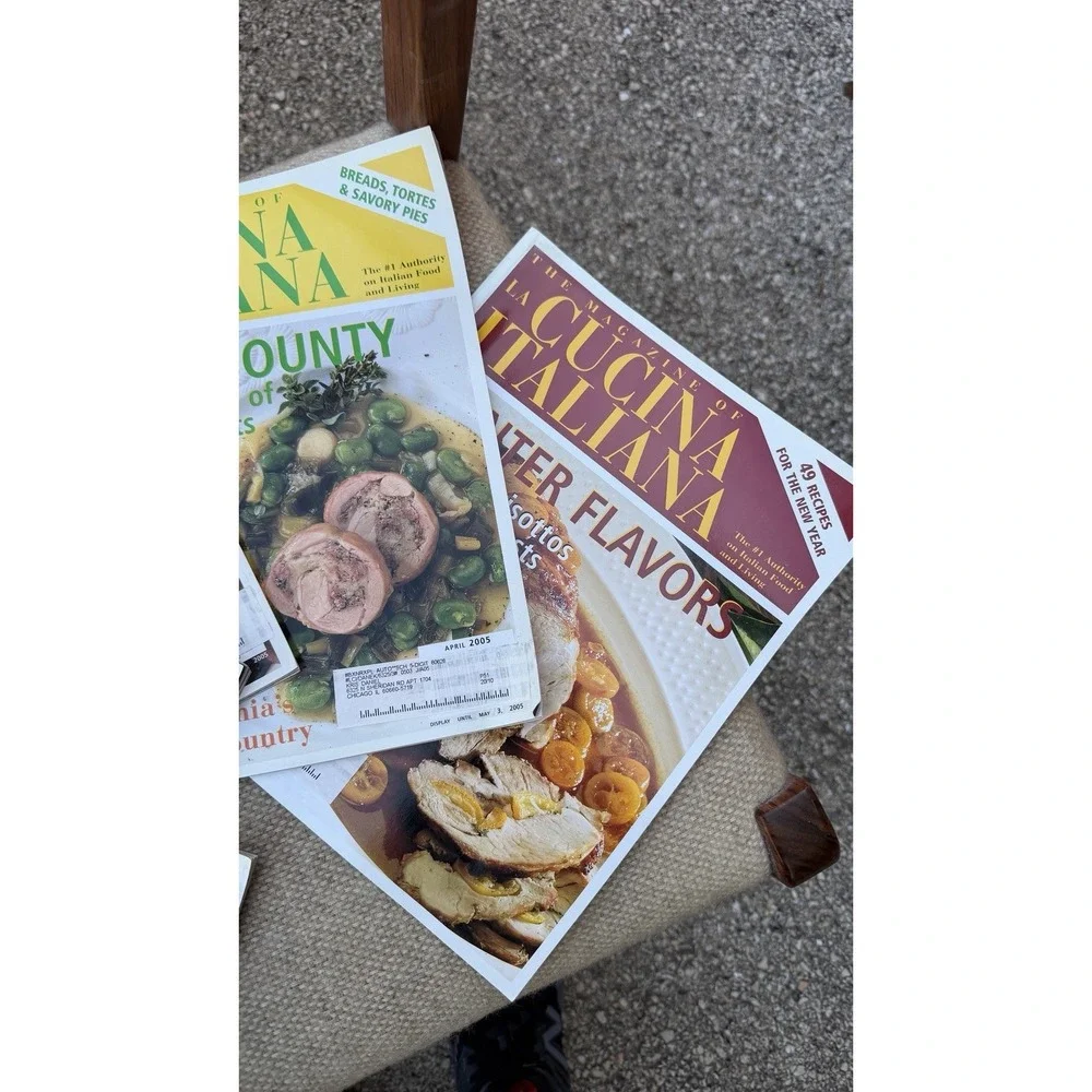 La Cucina‎ Italiana Magazine Lot 5 2002 2003 2005 Italian Cooking Food